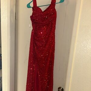 Stunning Red Sequin Gown